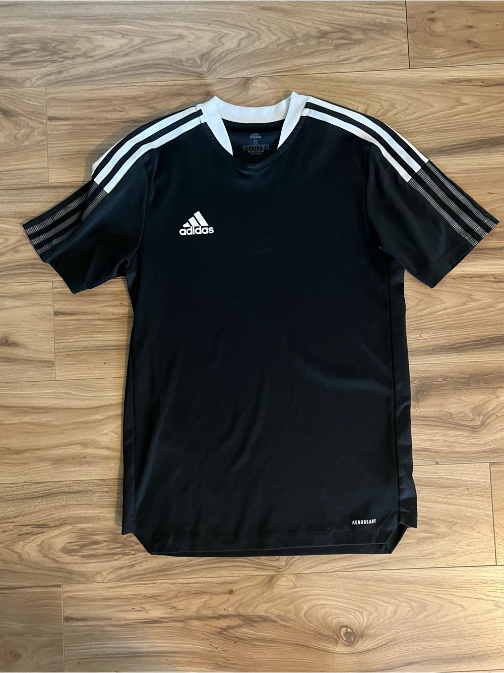 adidas Men's Black Short Sleeve Training Shirt Small
